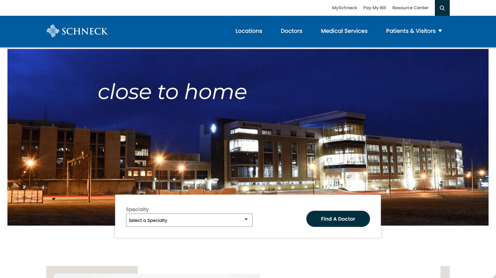 Schneck Medical Center Website