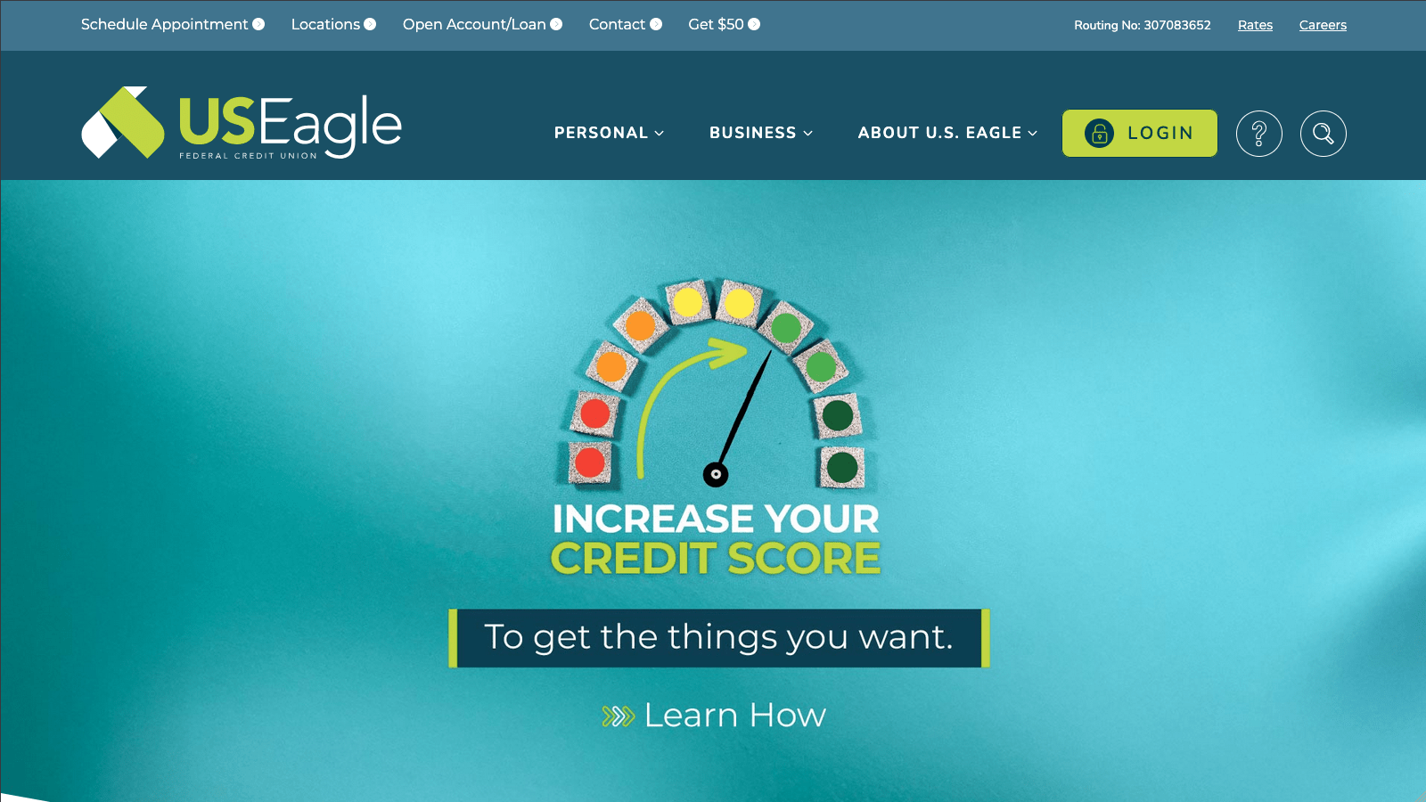 US Eagle Banking Website